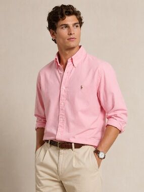 Polo Ralph Lauren Pink Button Down Oxford Shirt Men’s Classic Pony Logo XXL